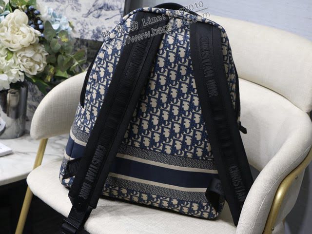 Dior男女同款包 迪奧Travel Oblique大號雙肩包 Dior老花刺繡後背包  dfk1596